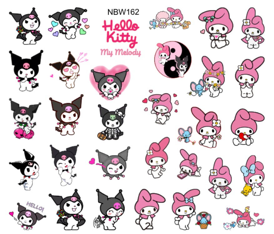 Watersticker Hello Kitty 2 - My Melody