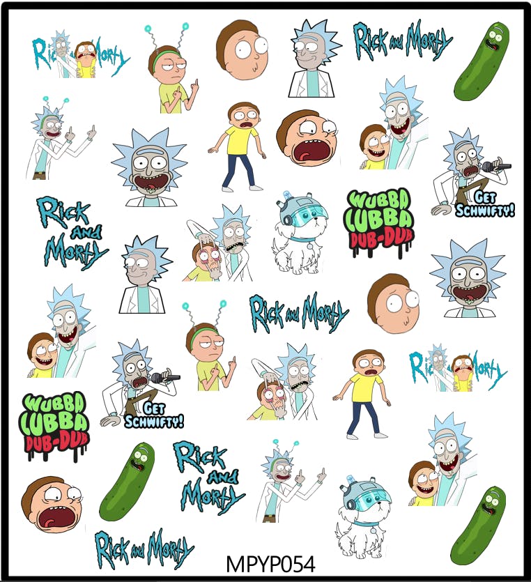 Stickers Rick and Morty