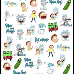 Stickers Rick and Morty