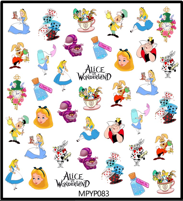 Stickers Alice In Wonderland 1
