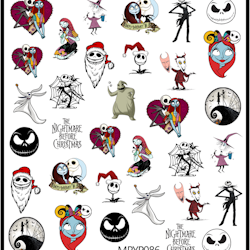 Stickers Nightmare Before Christmas Color