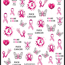 Stickers Rosa Bandet / Pink Ribbon