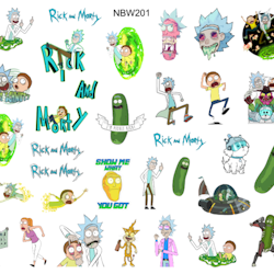 Watersticker - Rick and  Morty 1