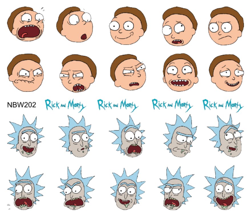 Watersticker - Rick and Morty 2