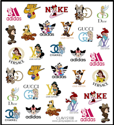 Stickers Disney Logo Mix