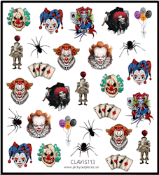 Stickers Scary Joker/Clowns