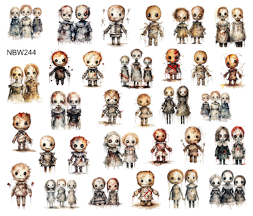 Watersticker - Creepy Dolls