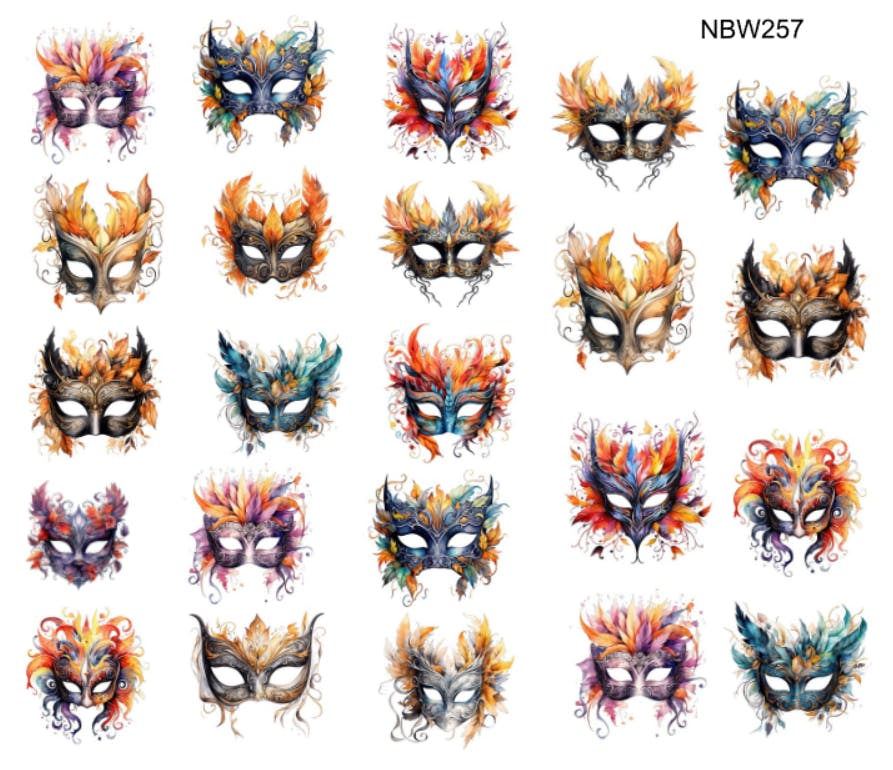 Watersticker - Masquerade Masks