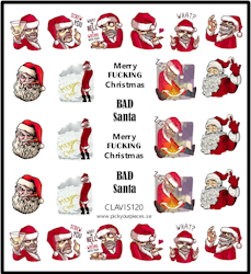 Stickers Bad Santa