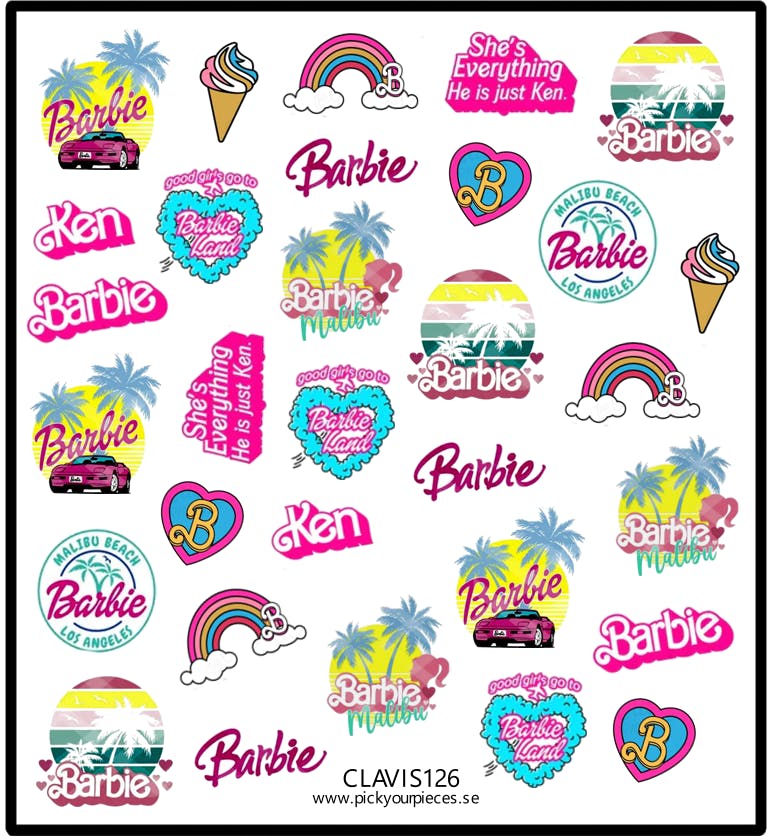 Stickers Barbie 2 - Pick Your Pieces