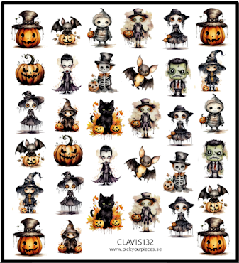 Stickers Halloween Watercolor