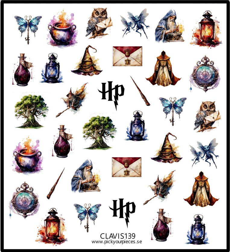 Stickers Harry Potter watercolor