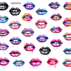 Watersticker - Lips 2 Rainbow