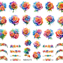 Watersticker - Roses Rainbow