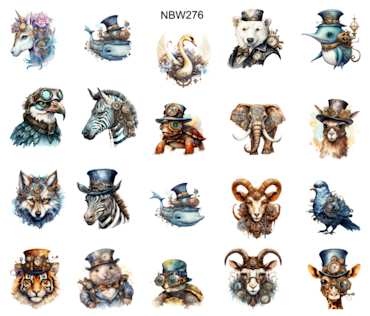 Watersticker - Steampunk Animals 4