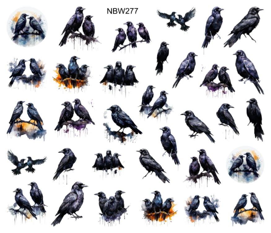Watersticker - Crows