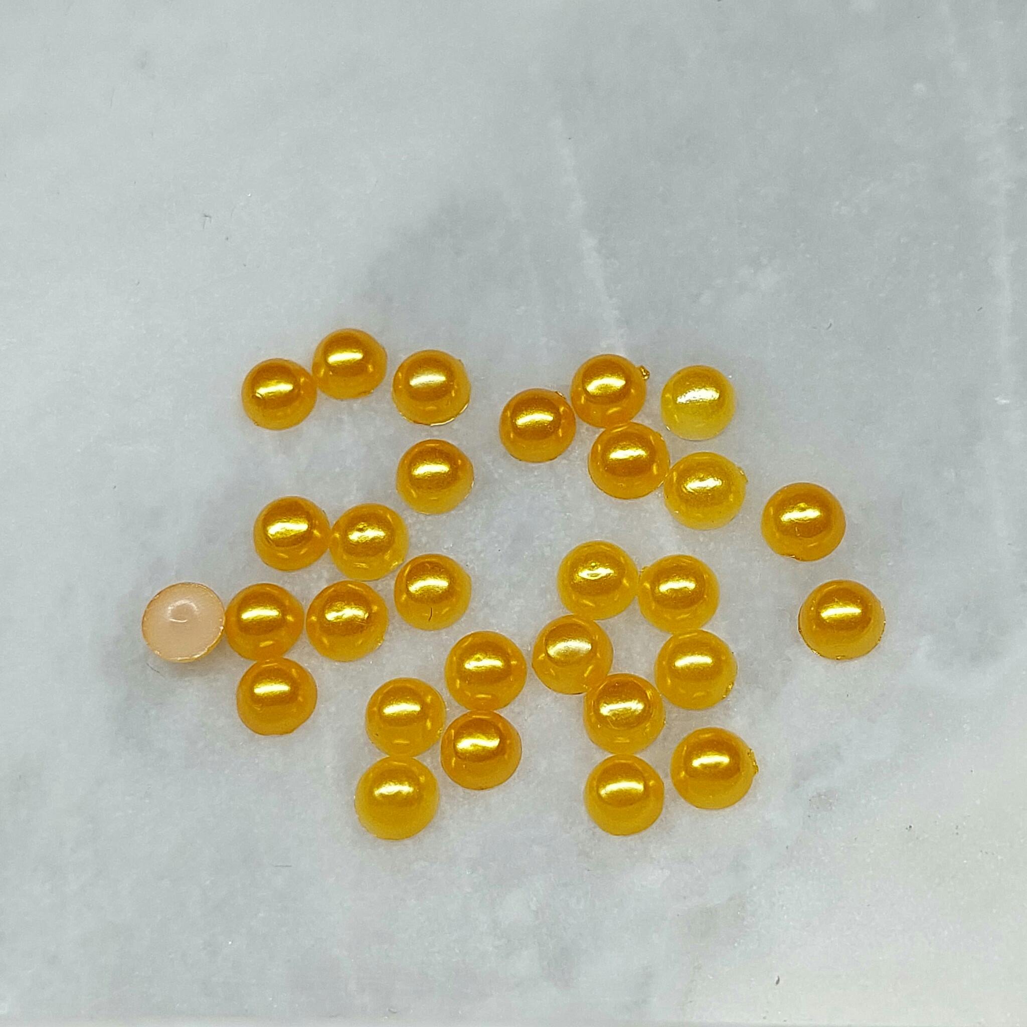 Akryl Pärlor Golden Orange