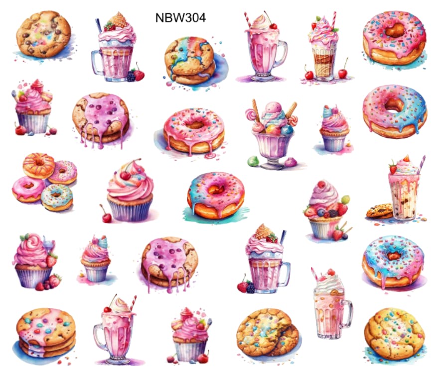 Watersticker - Doughnuts and Cookies