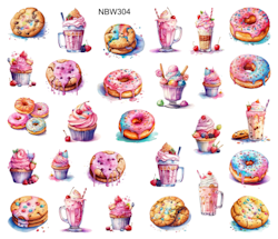 Watersticker - Doughnuts and Cookies