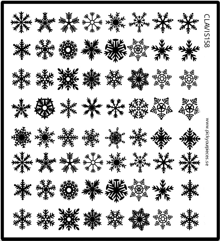 Stickers Snowflake Black