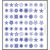Stickers Snowflake Blue