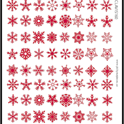 Stickers Snowflake Red