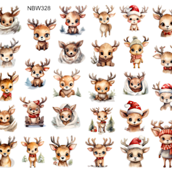 Watersticker - Raindeer Cuties