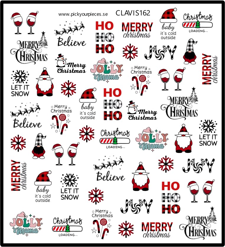 Stickers Christmas Words