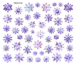 Watersticker -  Snowflakes Purple