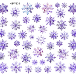 Watersticker -  Snowflakes Purple