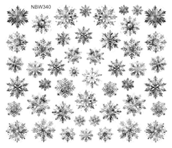 Watersticker -  Snowflakes Black