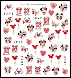 Stickers Valentine Mimmi & Musse