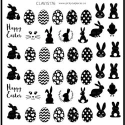 Stickers Easter Black
