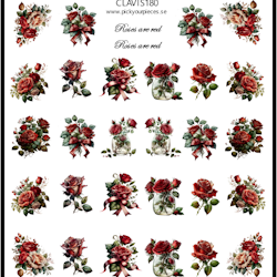 Stickers Red Roses
