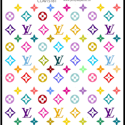 Stickers Louis Vuitton Colorfull Logo / LV