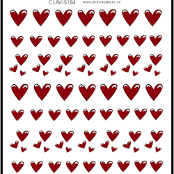 Stickers Red Hearts