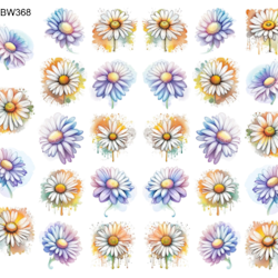 Watersticker - Pastel Daisys