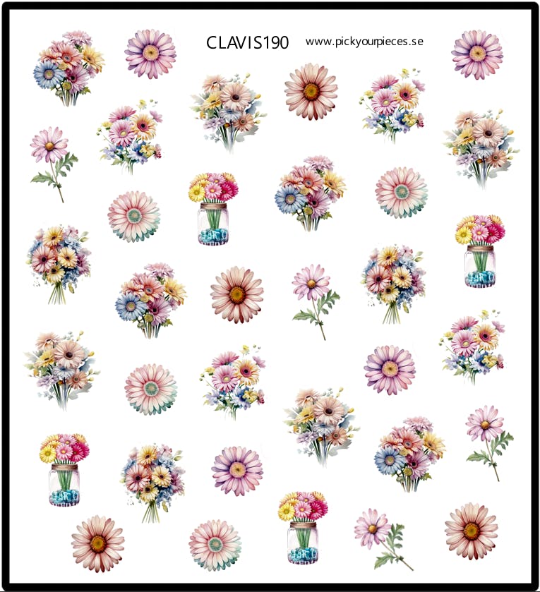 Stickers Spring Flowers