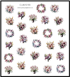 Stickers Lily Flower Pastell