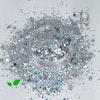 Bio-Glitter Sparkle Holo Multi Mix Silver