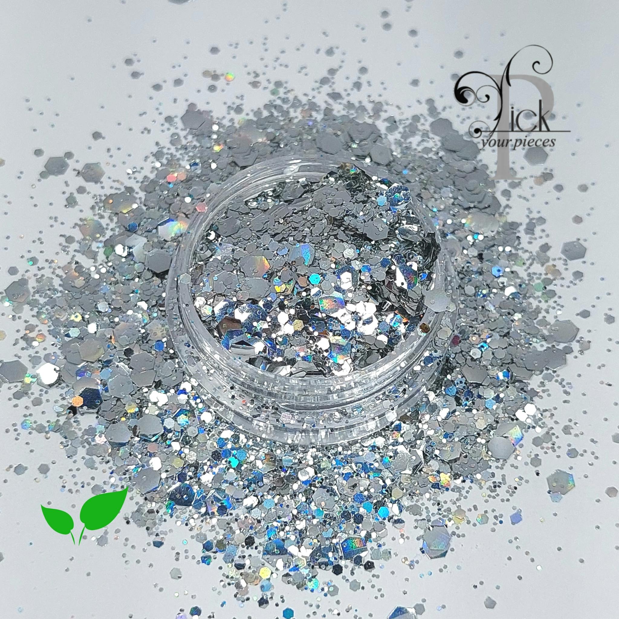 Bio-Glitter Sparkle Holo Multi Mix Silver