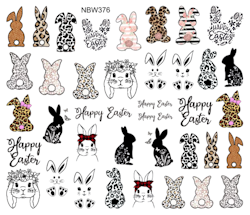 Watersticker - Easter Animalprints