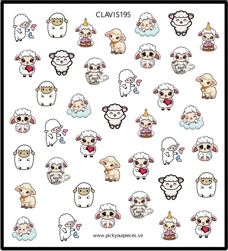 Stickers Cute Lamb