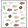 Stickers Ice Cream Logos