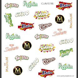 Stickers Ice Cream Logos