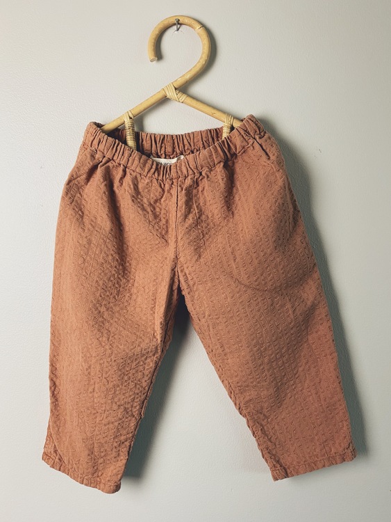 REMADE Trouser size 86/92 - Dk wooden blush