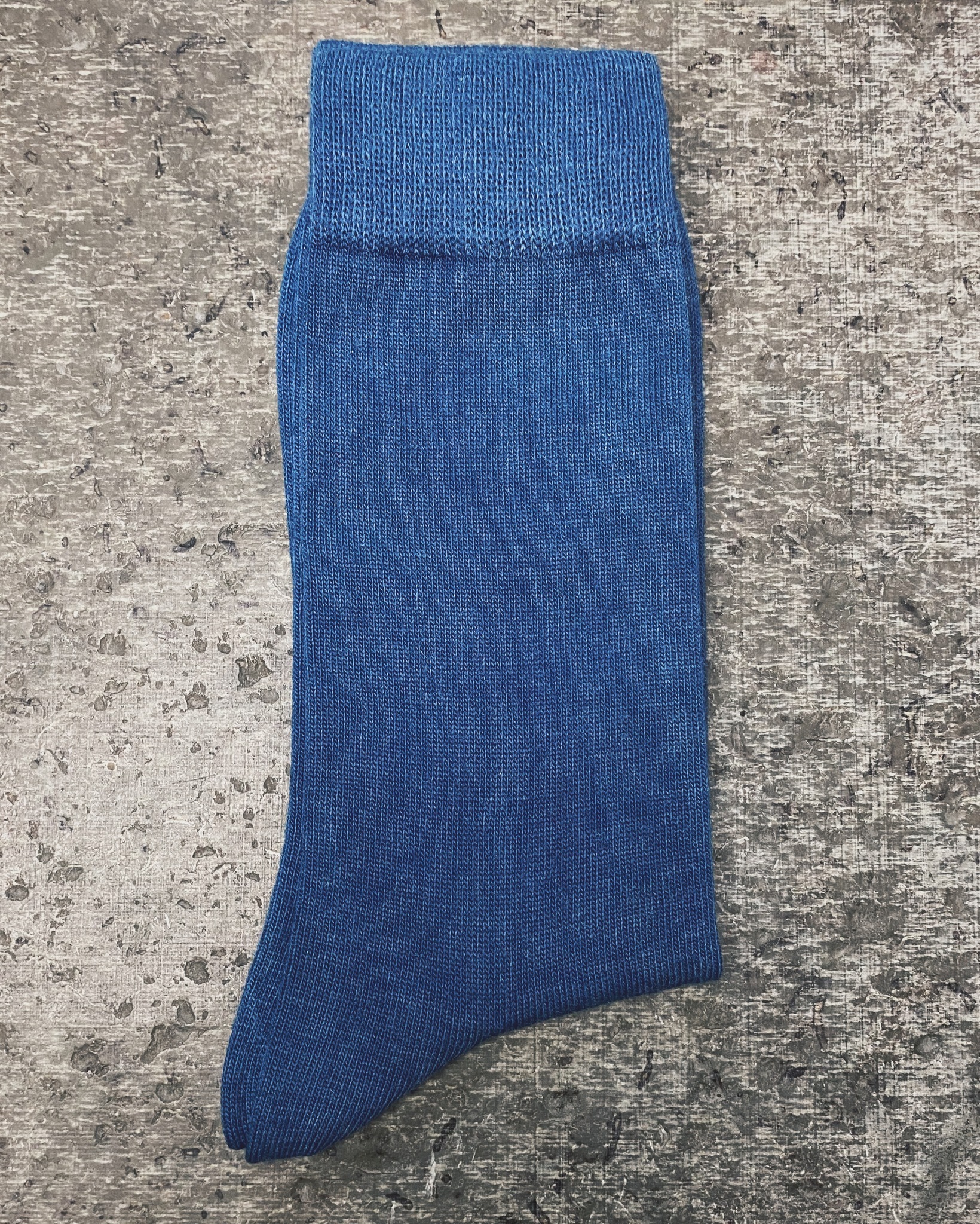 Wool sock - True indigo blue