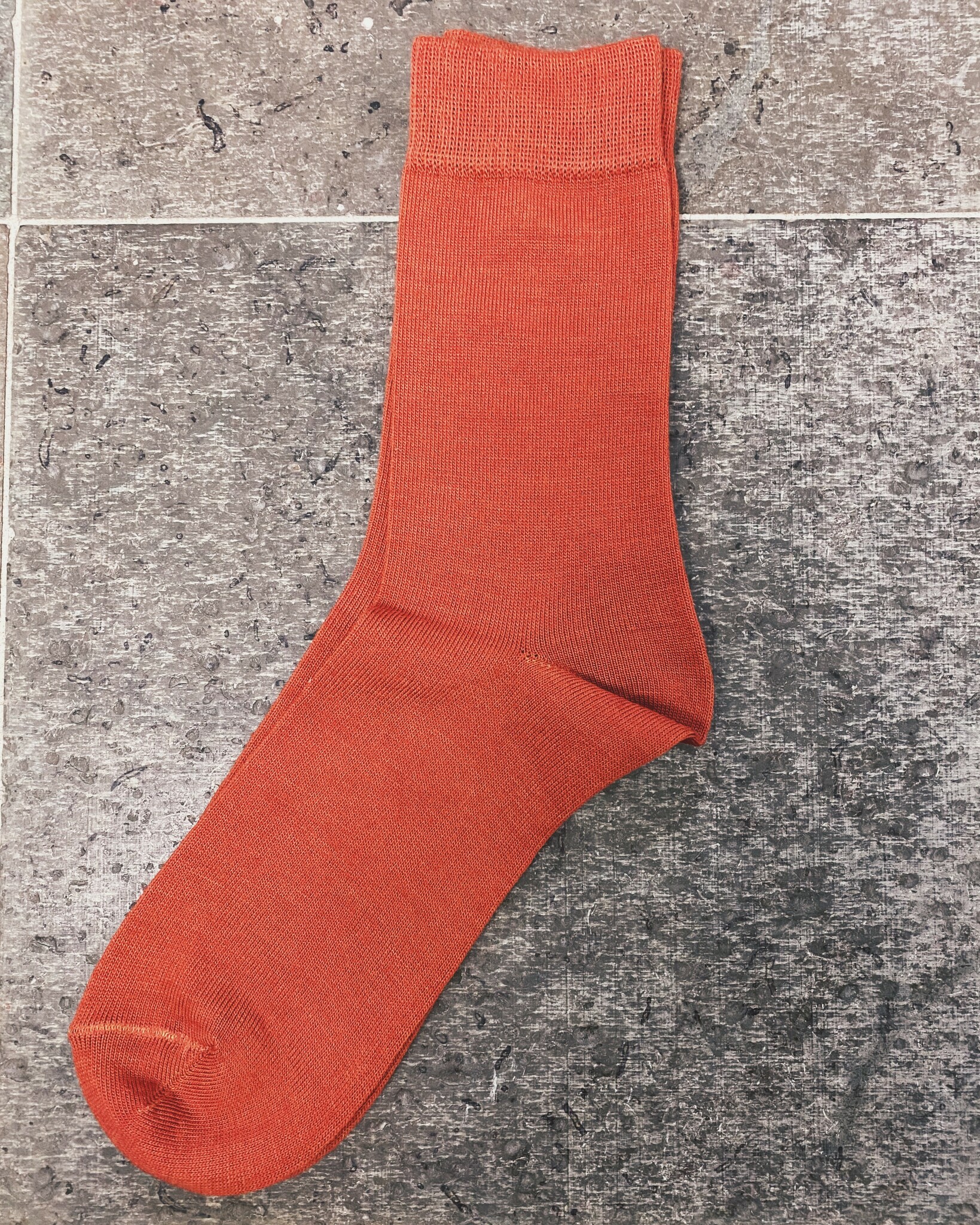 Wool sock - Madder root red