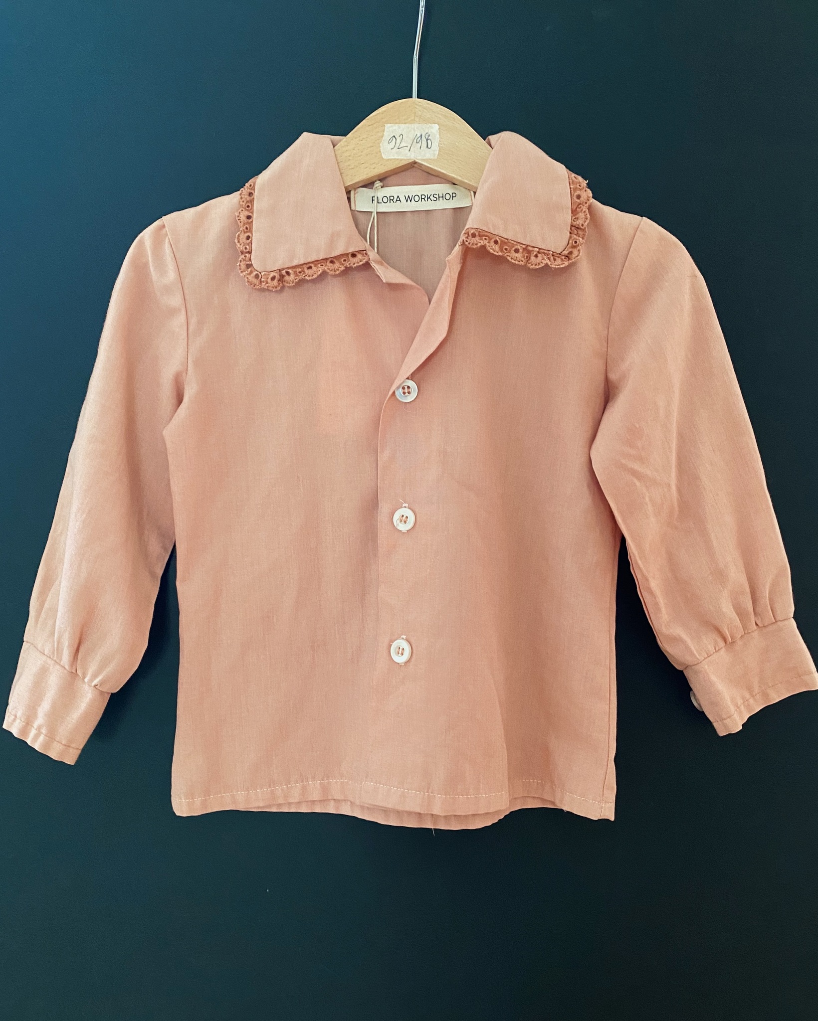 REMADE Blouse size 92/98 - Wooden blush