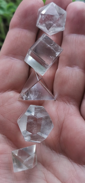 Set med geometriska former Bergkristall